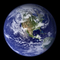 High Resolution Satellite Photograph Earth Western Hemisphere 2048x2048